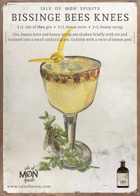 Isle of Møn Cocktail Postkort - Sæt med 10 stk. - Isle of Møn Spirits