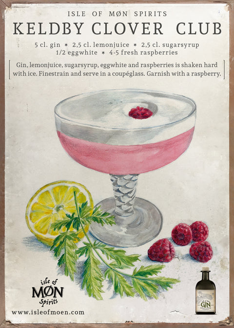 Isle of Møn Cocktail Postkort - Sæt med 10 stk. - Isle of Møn Spirits